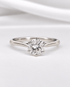 Bague Solitaire Diamant 0.74 carat I/VVS "Nesserine" - Elliade Paris