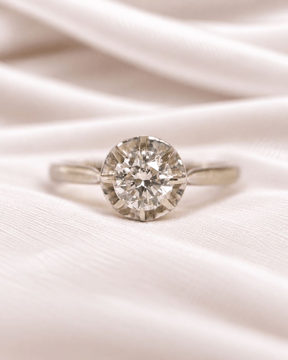 Bague Solitaire Diamant 0.86 carat I/VS "Nicole" - Elliade Paris