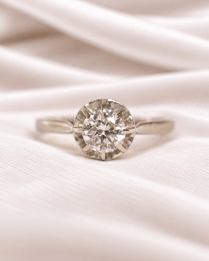 Bague Solitaire Diamant 0.86 carat I/VS "Nicole" - Elliade Paris