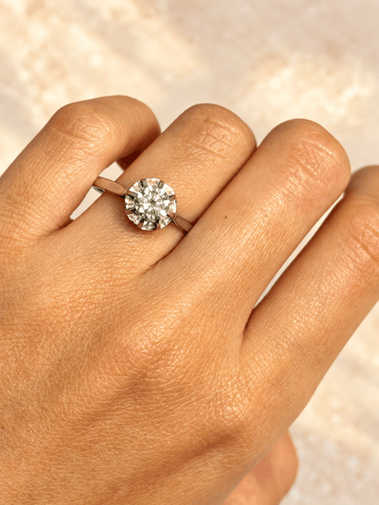 Bague Solitaire Diamant 0.86 carat I/VS "Nicole" - Elliade Paris