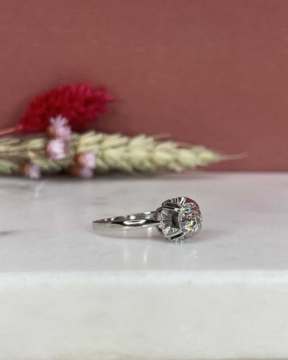 Bague Solitaire Diamant 0.93 Carat &quot;Elsie&quot; - Elliade Paris