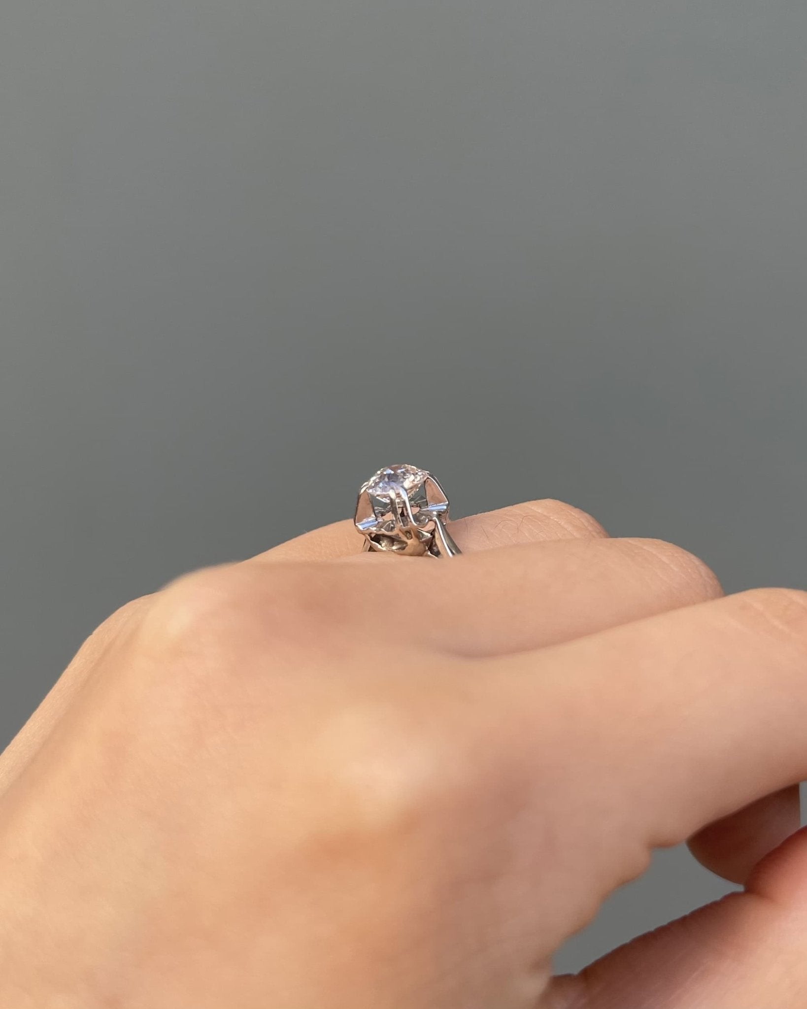 Bague Solitaire Diamant 0.93 Carat &quot;Elsie&quot; - Elliade Paris