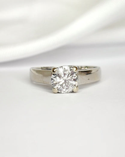 Bague Solitaire Diamant 0.96 carat "Elisabeth" - Elliade Paris