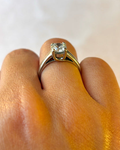 Bague Solitaire Diamant 0.96 carat "Elisabeth" - Elliade Paris