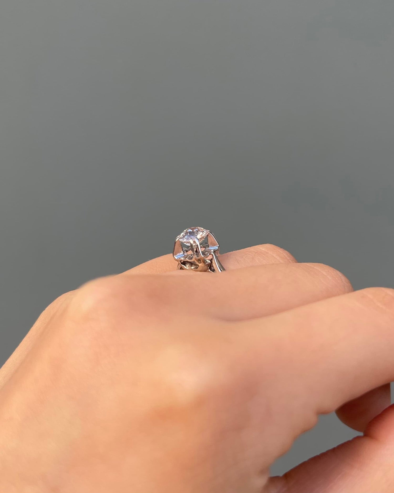 &quot;Elsie&quot; 0.93 Carat Diamond Solitaire Ring