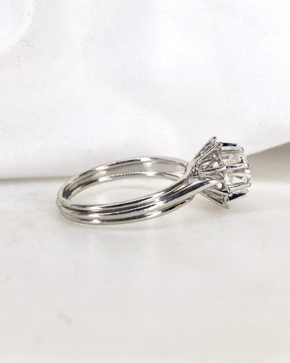 Bague Solitaire Diamant 1.08 carat &quot;Aloïse&quot; - Elliade Paris