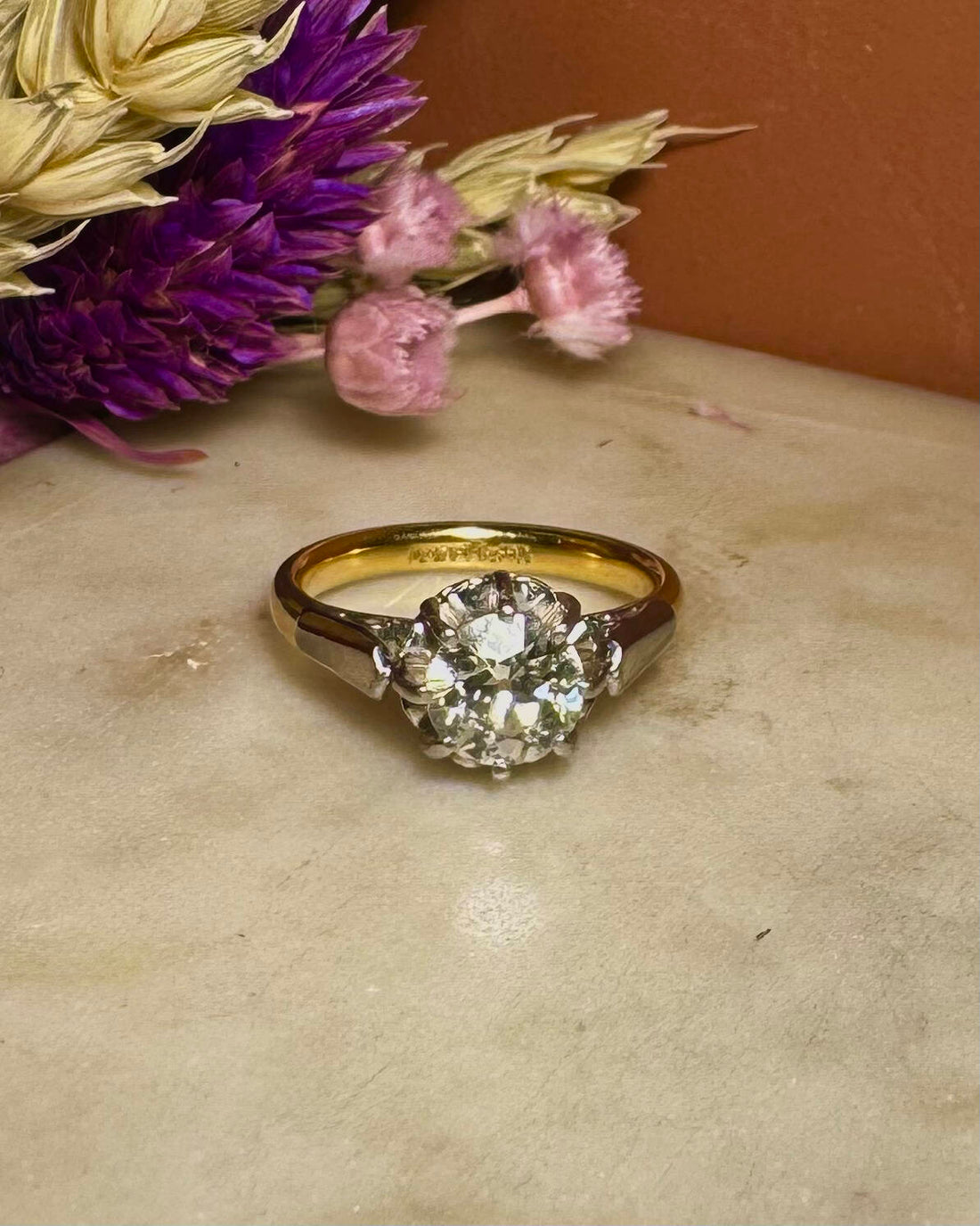 Bague Solitaire Diamant 0.76 carat &quot;Nejma&quot;