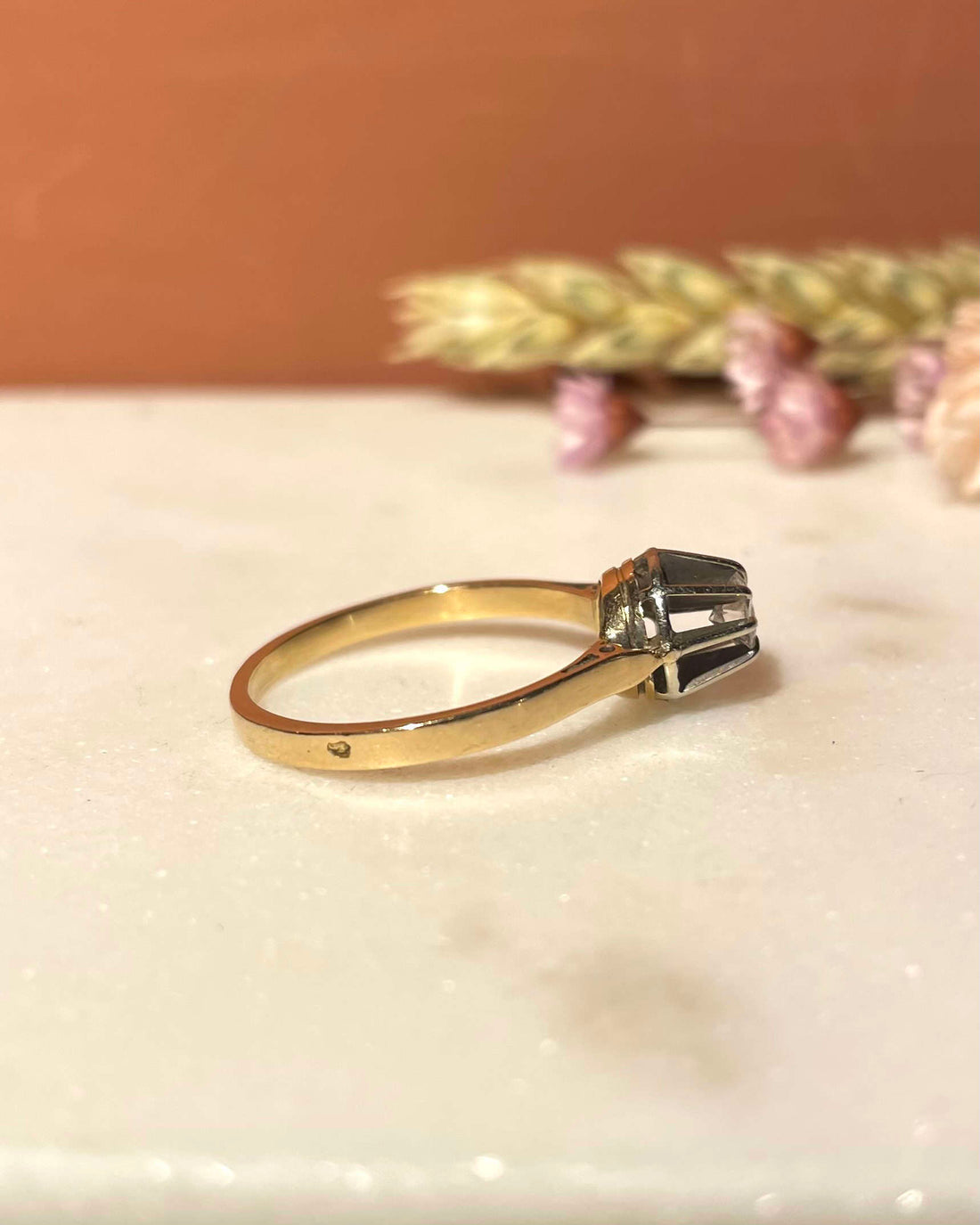 Bague Solitaire Vintage Diamant &quot;Isis&quot;