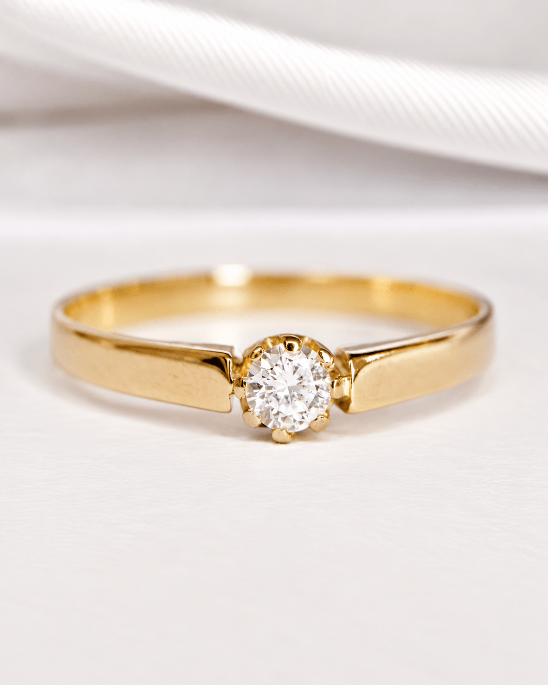 Bague Solitaire Diamant "Emilie" - Elliade Paris