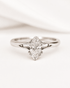 Bague Solitaire Diamant Marquise 0.63 carat "Calixta" - Elliade Paris
