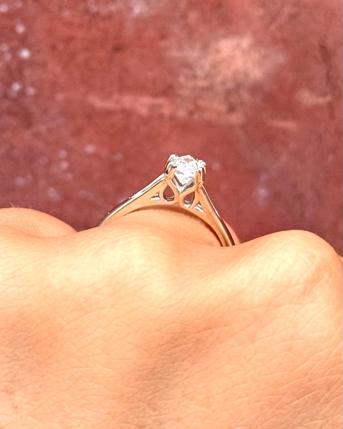 Bague Solitaire Diamant Marquise 0.63 carat "Calixta" - Elliade Paris