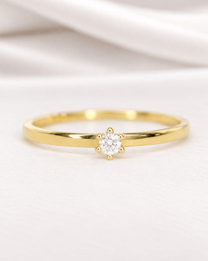 Bague Solitaire Diamant "Solange" - Elliade Paris