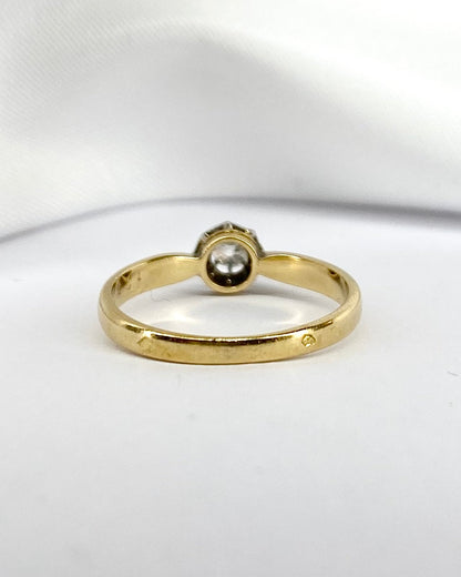 Bague Solitaire Diamant Taille Ancienne &quot;Théa&quot; - Elliade Paris