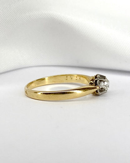 Bague Solitaire Diamant Taille Ancienne &quot;Théa&quot; - Elliade Paris