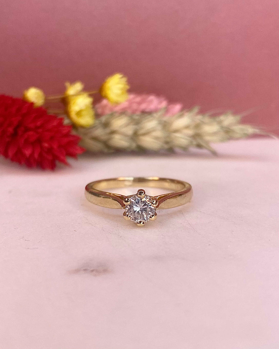 Bague Solitaire Diamant 0.45 carat "Leyna" - Elliade Paris