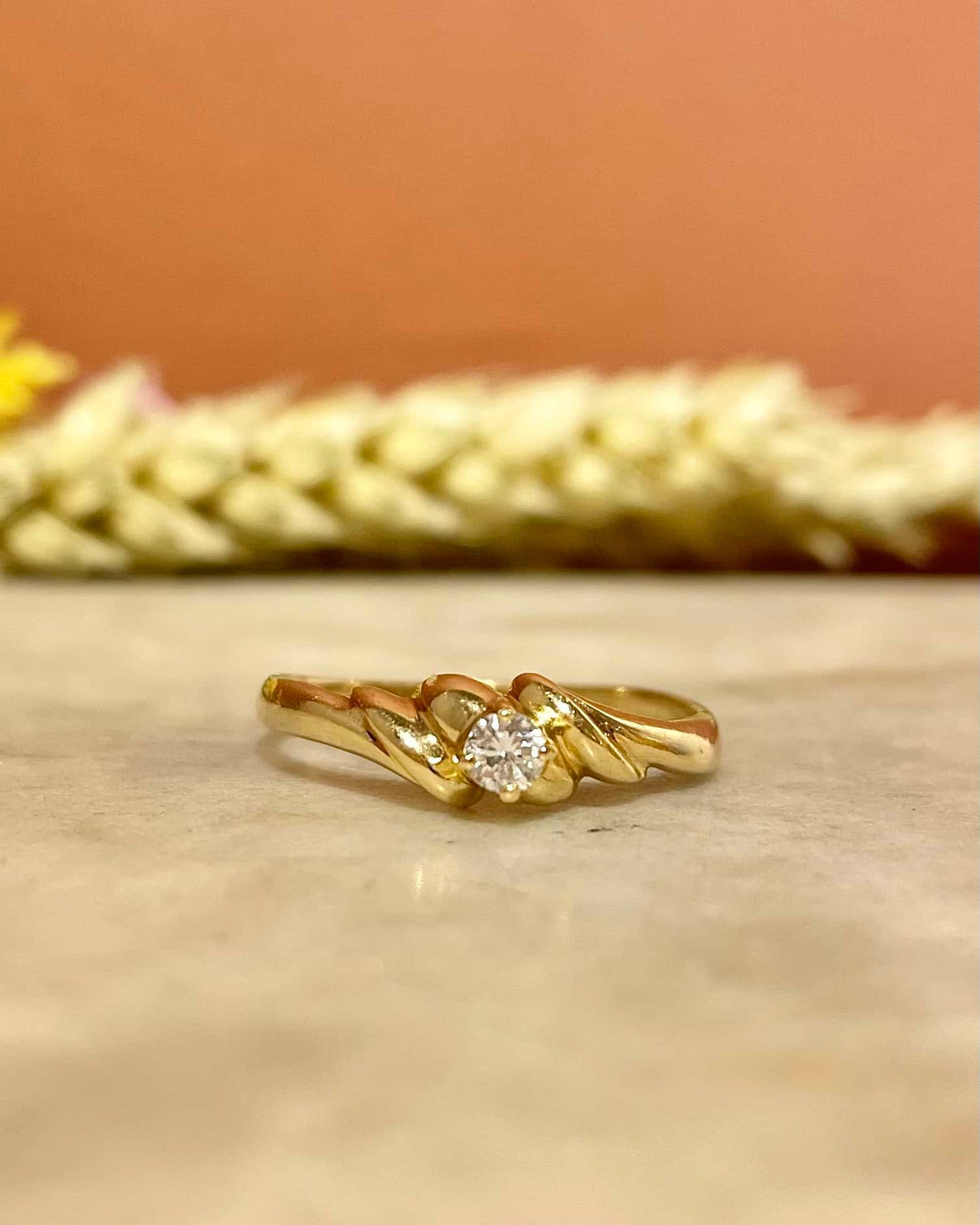 Bague Tourbillon Solitaire Diamant &quot;Ariana&quot;