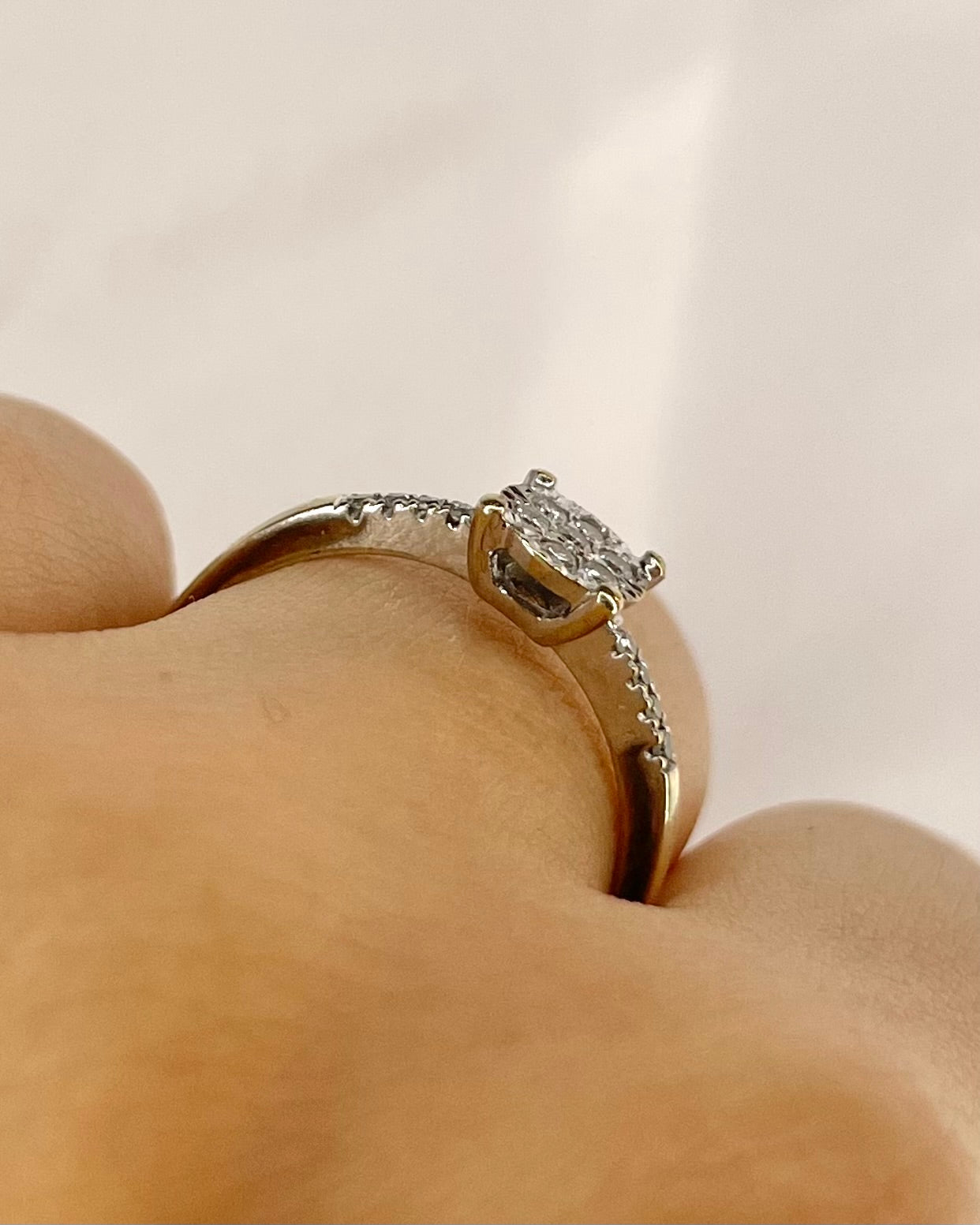 Bague Solitaire Diamants 0.22 carat "Marcella" - Elliade Paris