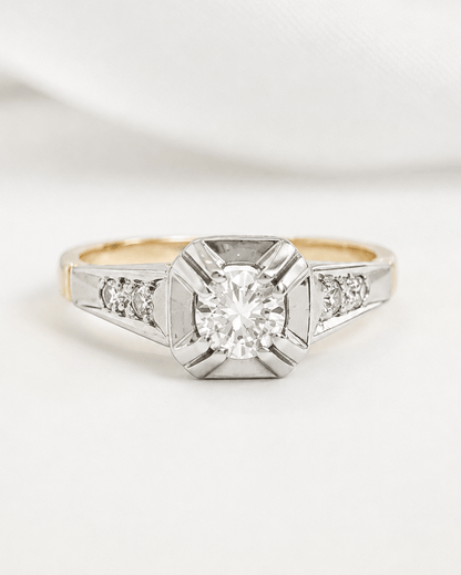 Bague Solitaire Diamants 0.37 carat "Maelle" - Elliade Paris