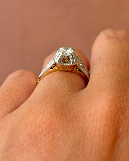 Bague Solitaire Diamants 0.37 carat "Maelle" - Elliade Paris