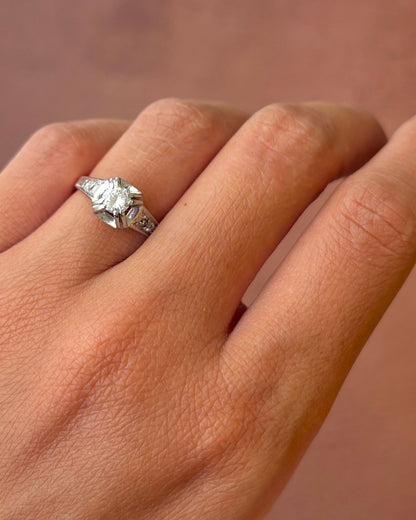 Bague Solitaire Diamants 0.37 carat "Maelle" - Elliade Paris
