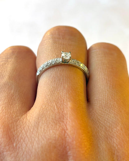 Bague Solitaire Diamants 0.39 carat "Olivia" - Elliade Paris