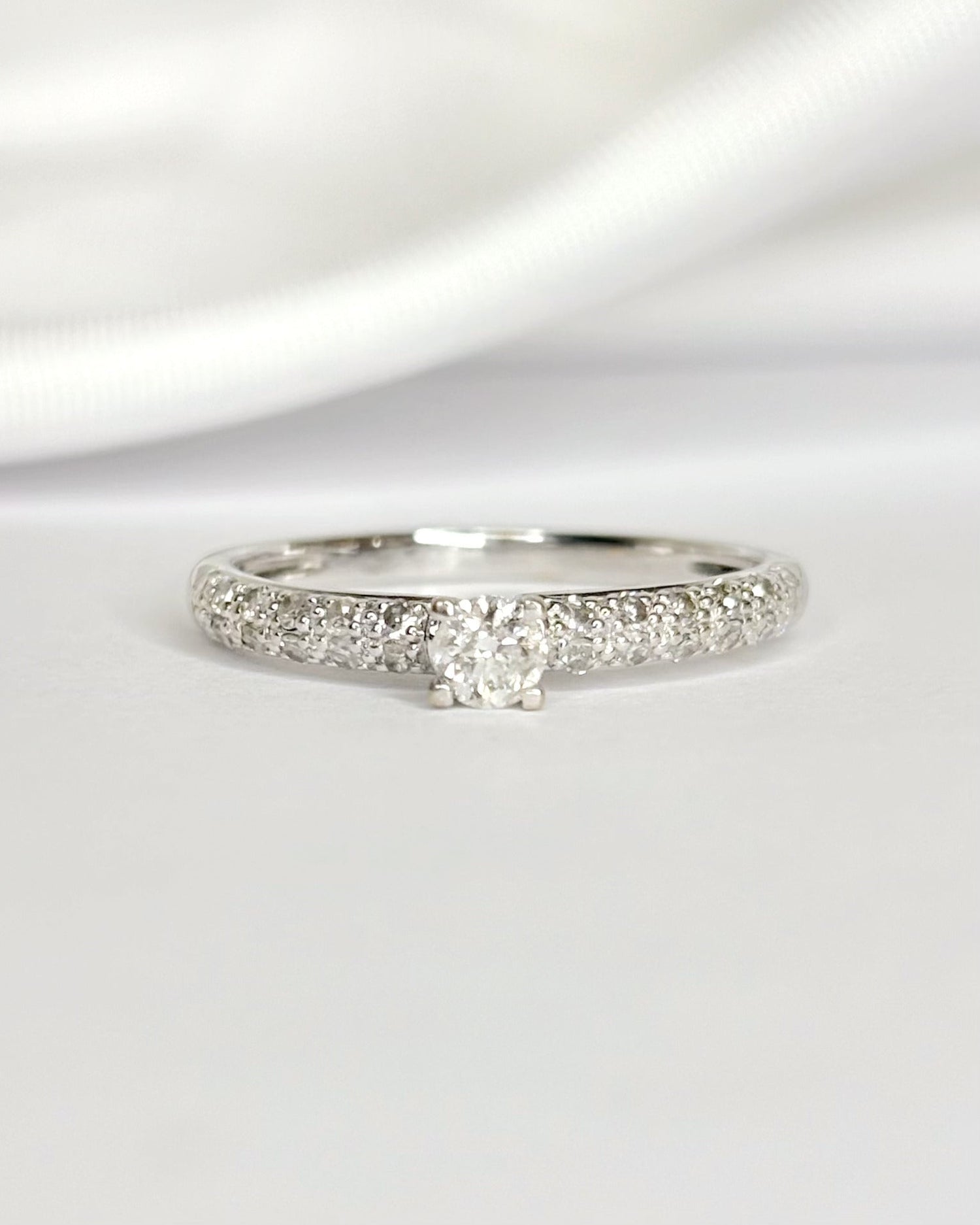 Bague Solitaire Diamants 0.39 carat "Olivia" - Elliade Paris