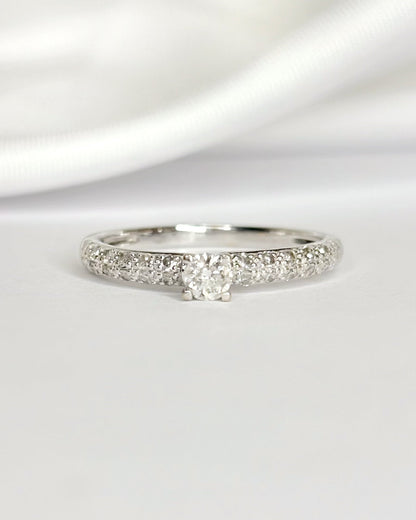 Bague Solitaire Diamants 0.39 carat "Olivia" - Elliade Paris