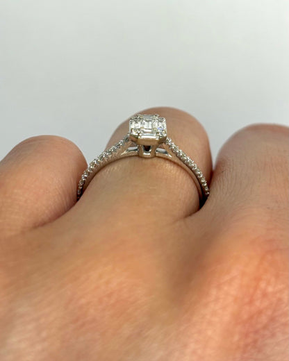 Bague Solitaire Diamants 0.39 carat "Rahma" - Elliade Paris