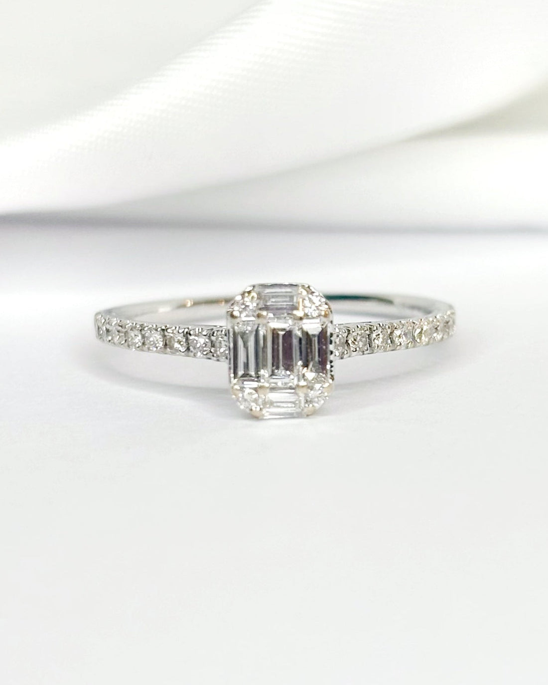 Bague Solitaire Diamants 0.39 carat "Rahma" - Elliade Paris