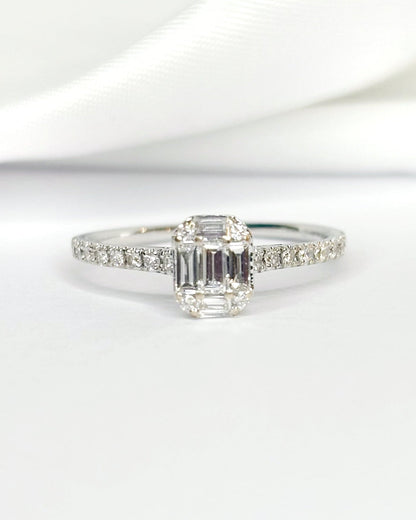 Bague Solitaire Diamants 0.39 carat "Rahma" - Elliade Paris