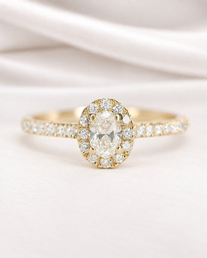 Bague Solitaire Diamants 0.58 carat "Léontine" - Elliade Paris