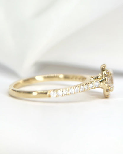 Bague Solitaire Diamants 0.58 carat "Léontine" - Elliade Paris