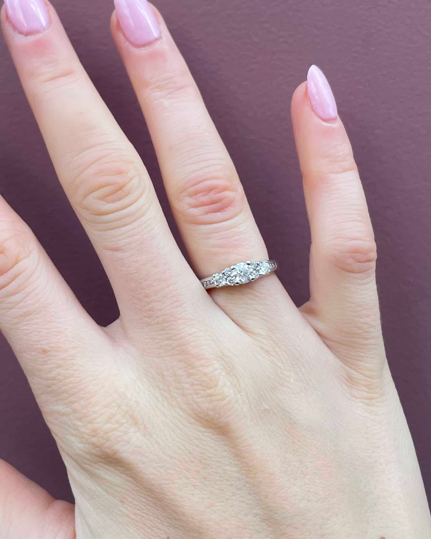 Bague Solitaire Diamants 0.69 carat &quot;Flavia&quot; - Elliade Paris