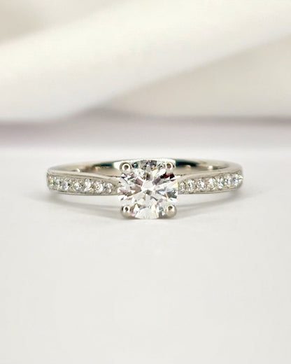 Bague Solitaire Diamants 0.74 carat "Erina" - Elliade Paris