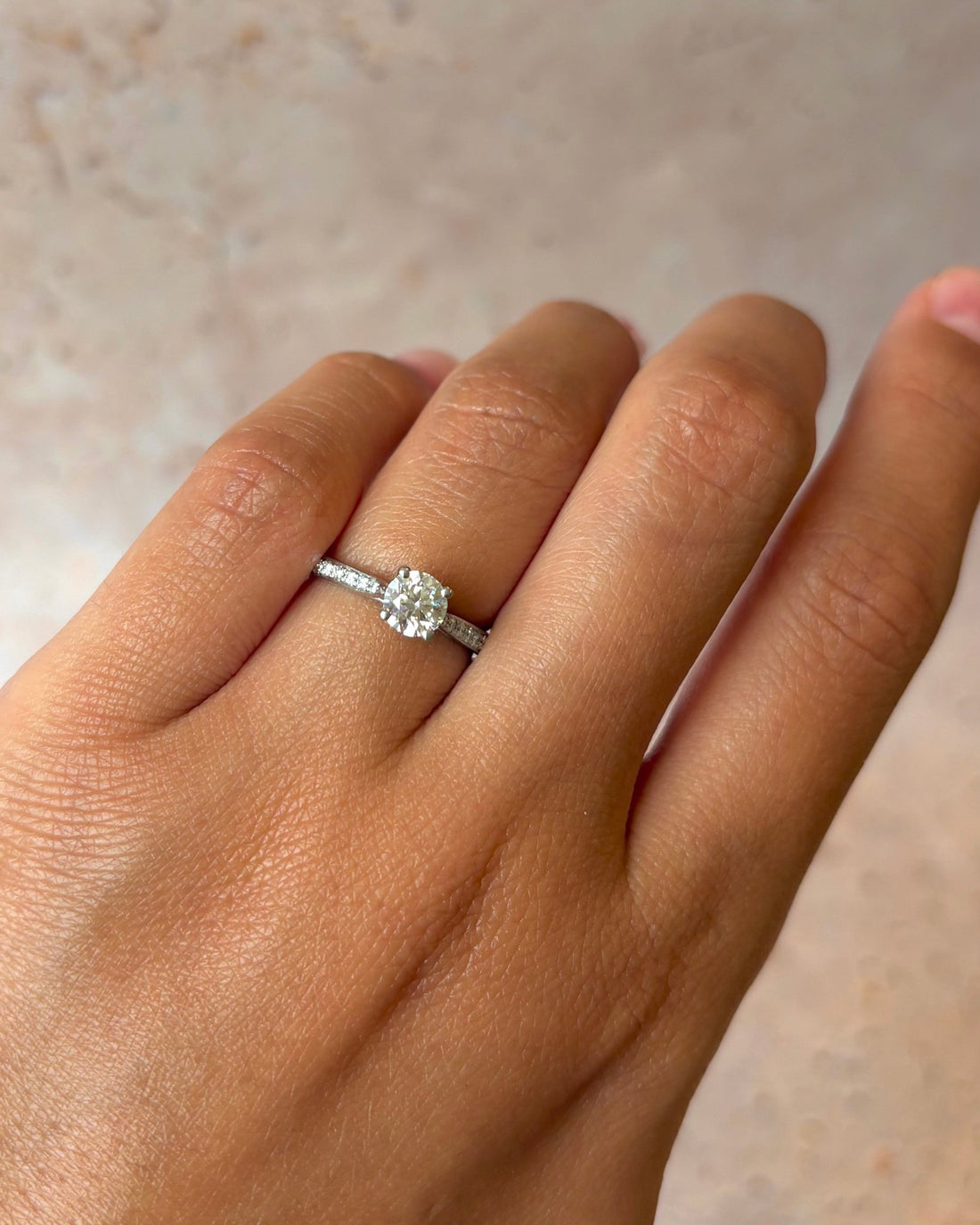 Bague Solitaire Diamants 0.74 carat "Erina" - Elliade Paris