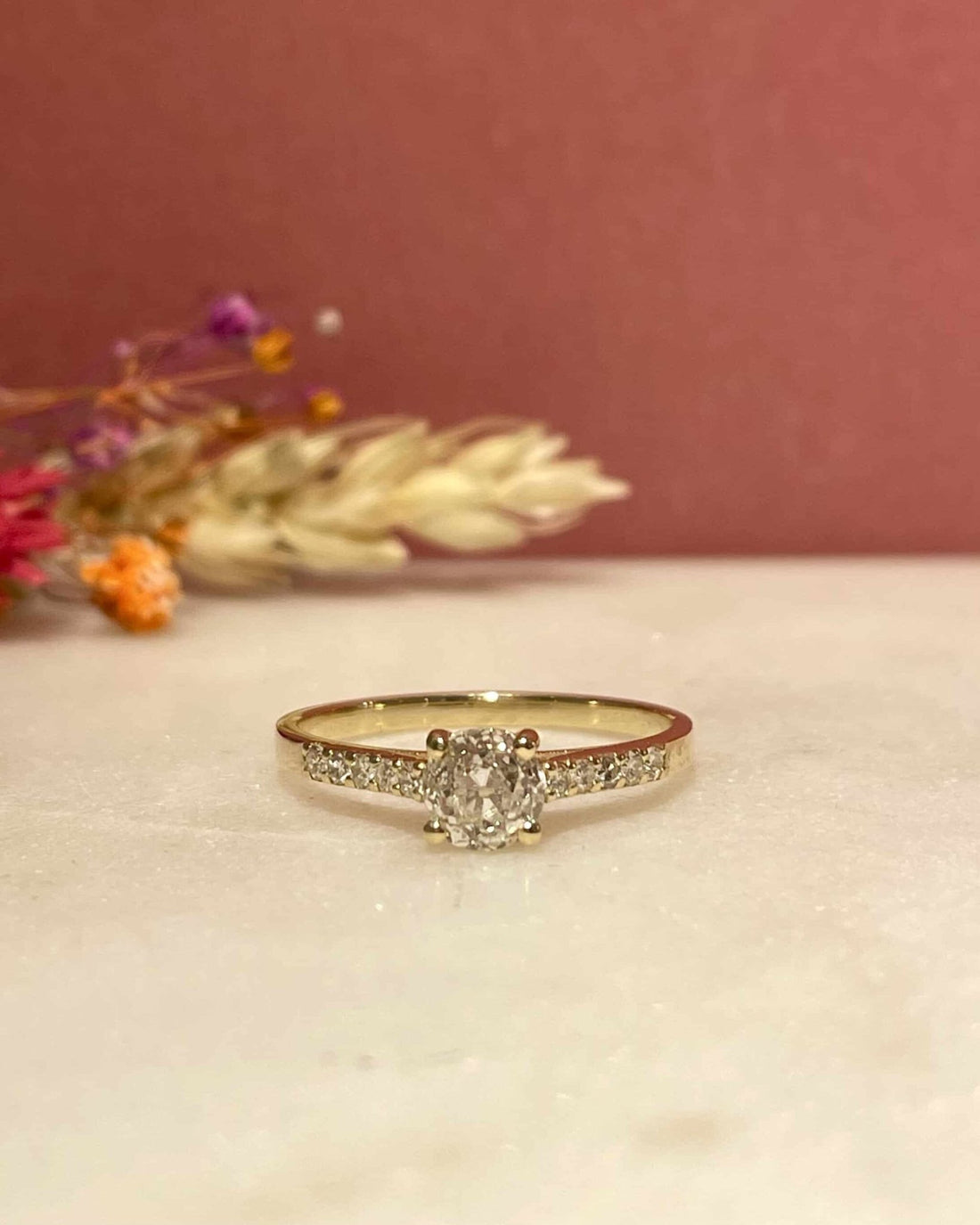 Bague Solitaire Diamants 0.75 carat &quot;Yelena&quot; - Elliade Paris