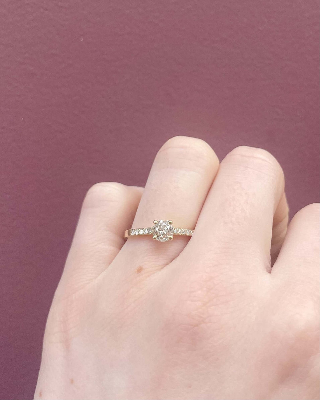 Bague Solitaire Diamants 0.75 carat &quot;Yelena&quot; - Elliade Paris