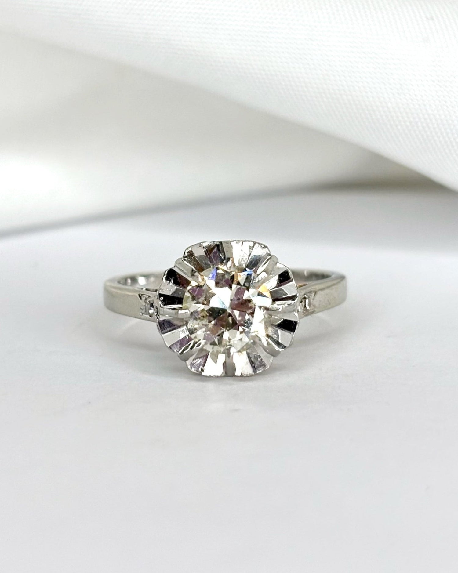 Bague Solitaire Diamants 0.94 carat &quot;Lyna&quot; - Elliade Paris