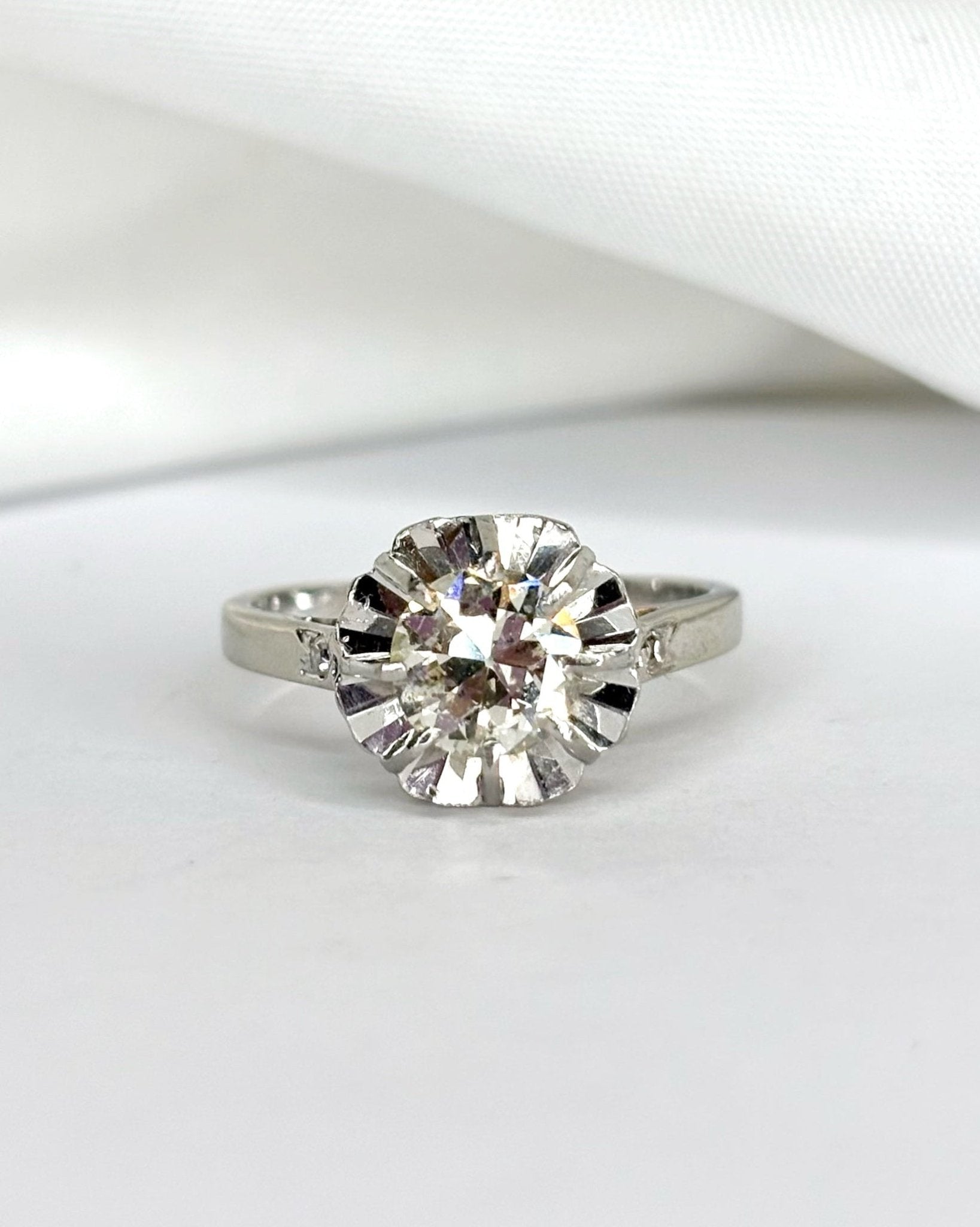 Bague Solitaire Diamants 0.94 carat &quot;Lyna&quot; - Elliade Paris