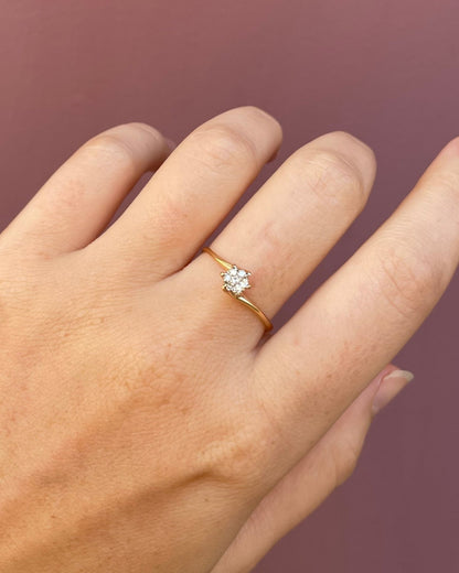 Bague Solitaire Diamants &quot;Camilia&quot; - Elliade Paris