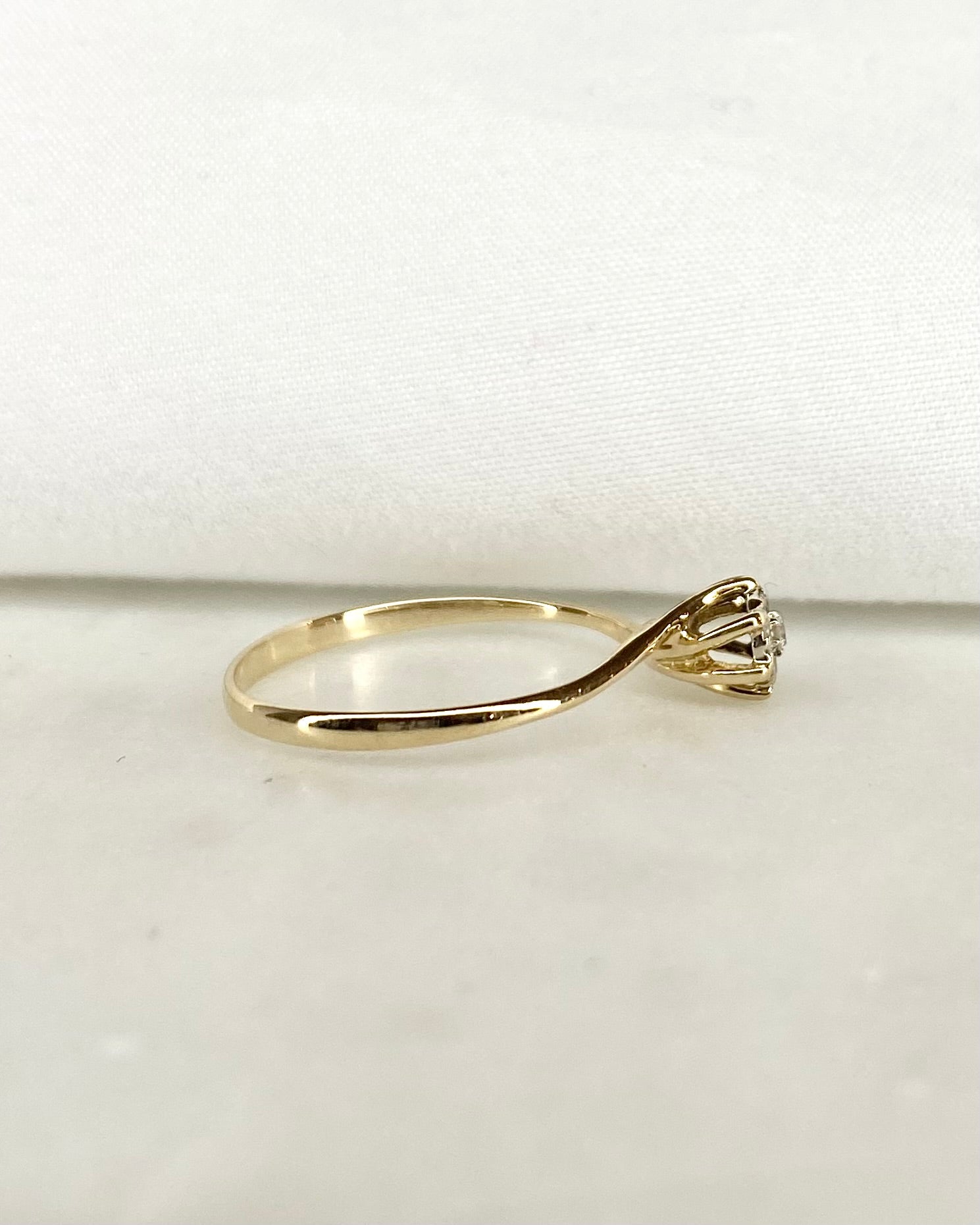 Bague Solitaire Diamants &quot;Camilia&quot; - Elliade Paris
