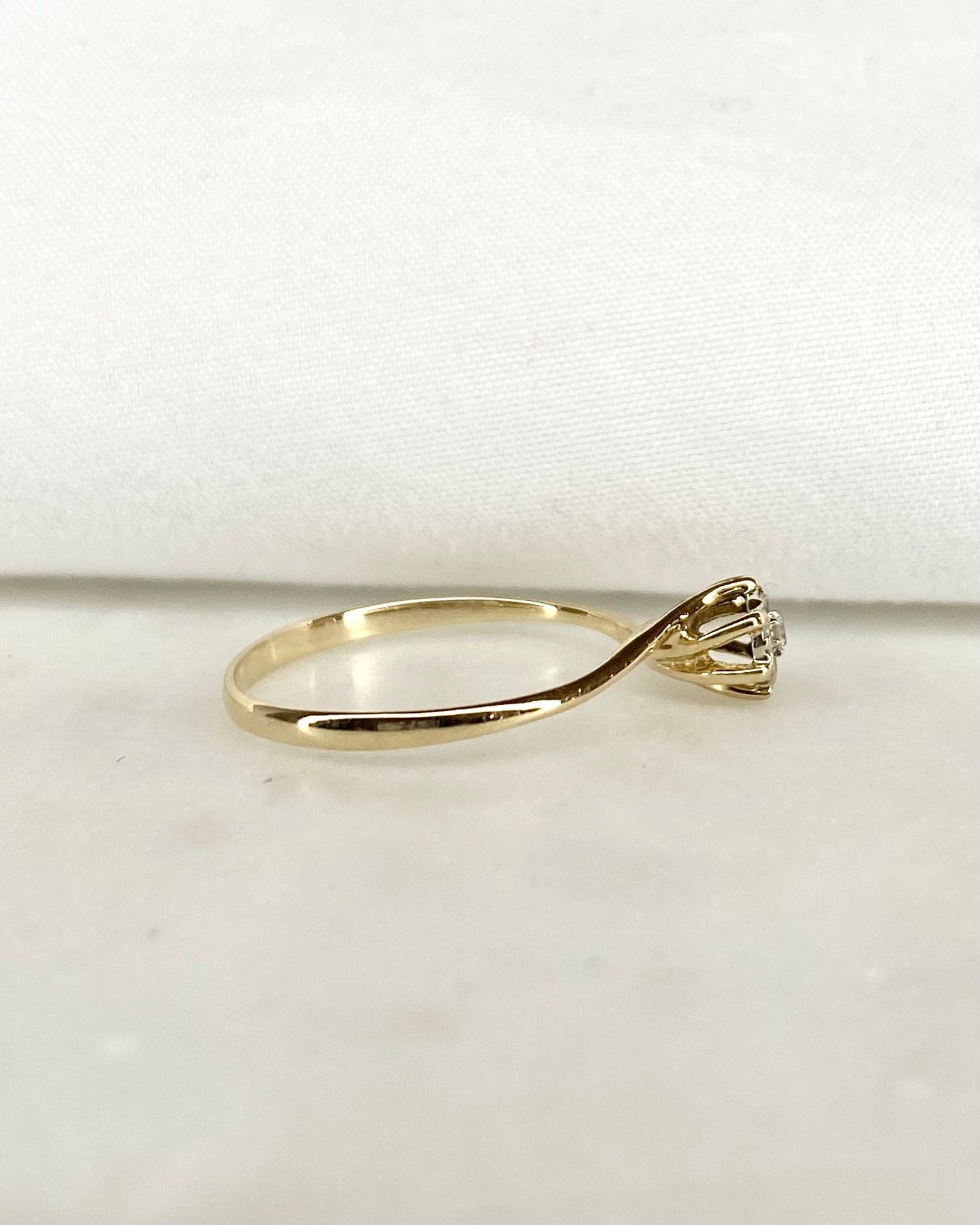 Bague Solitaire Diamants "Camilia" - Elliade Paris