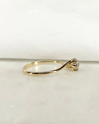 Bague Solitaire Diamants &quot;Camilia&quot; - Elliade Paris