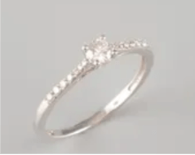Bague solitaire diamants - expertise ok - Elliade Paris