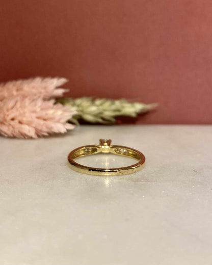 Bague Solitaire Diamants &quot;Faustine&quot; - Elliade Paris