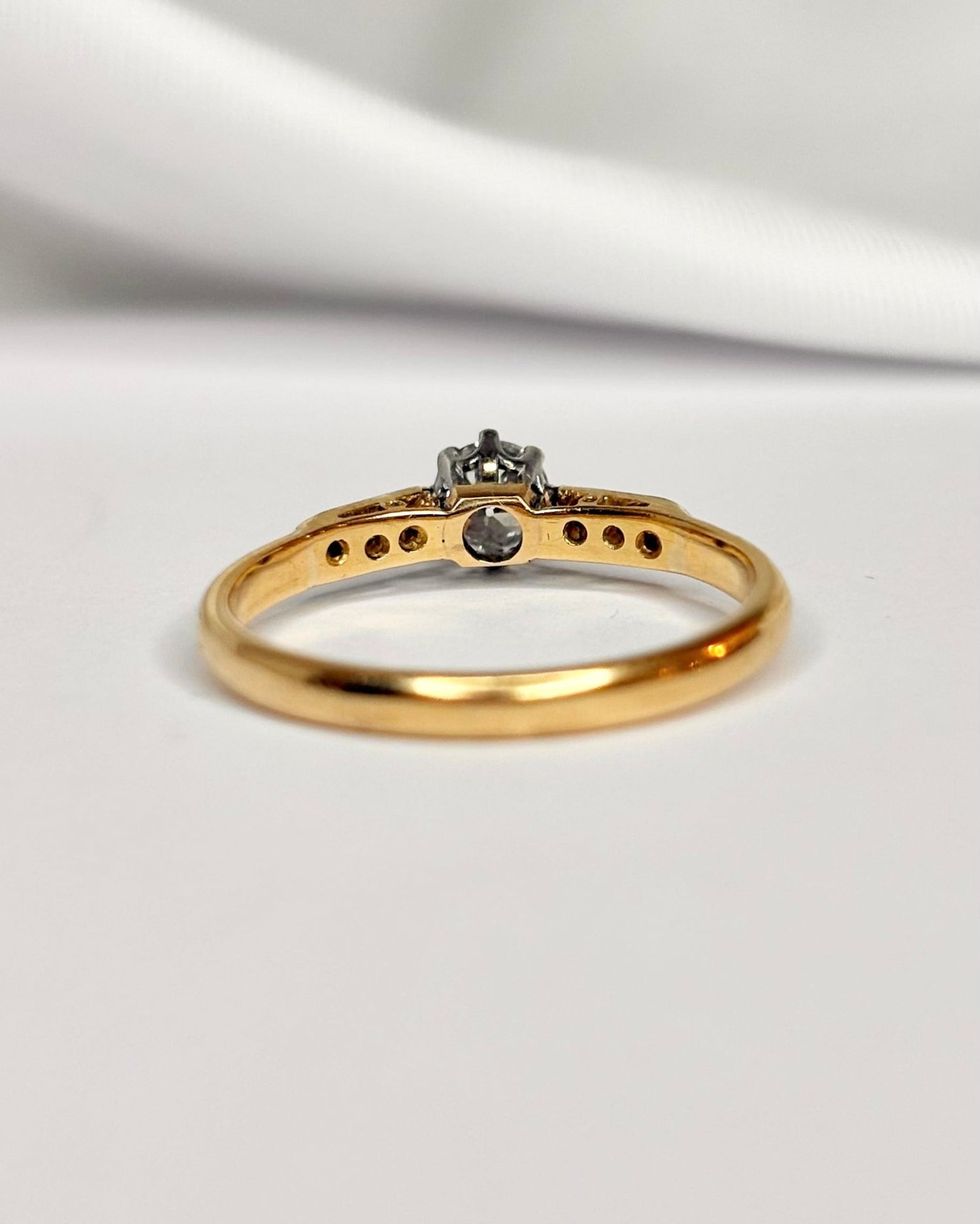 Bague Solitaire Diamants "Pétunia" - Elliade Paris