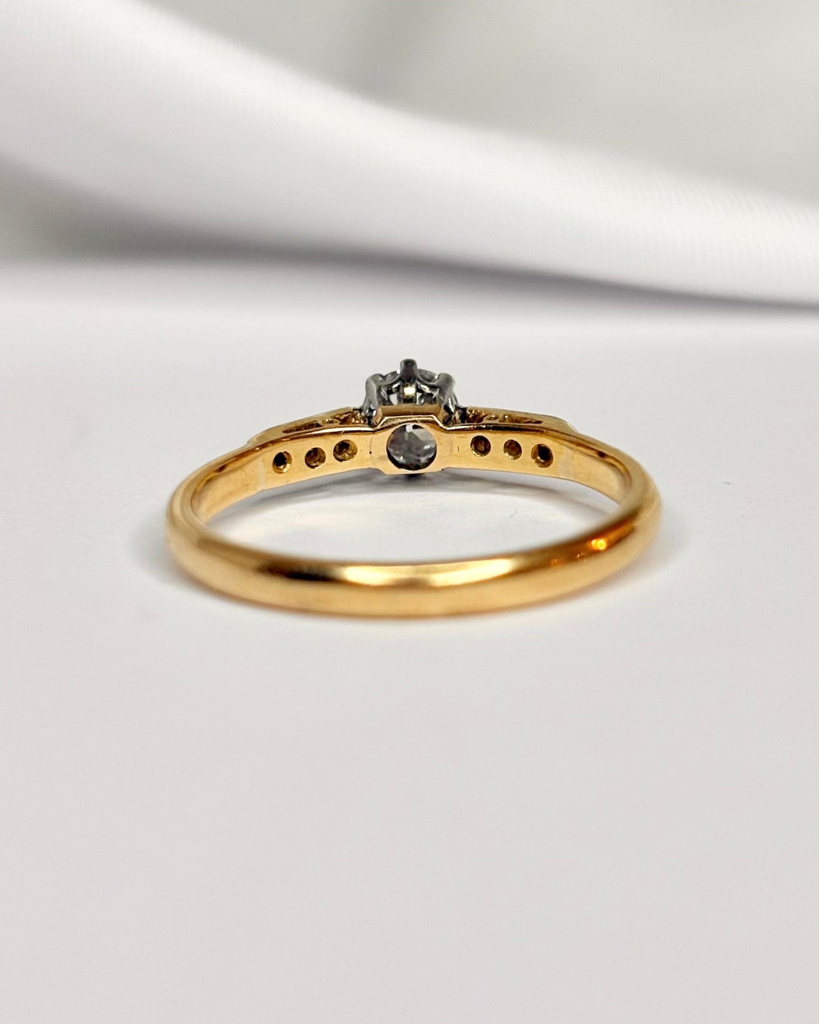 Bague Solitaire Diamants "Pétunia" - Elliade Paris