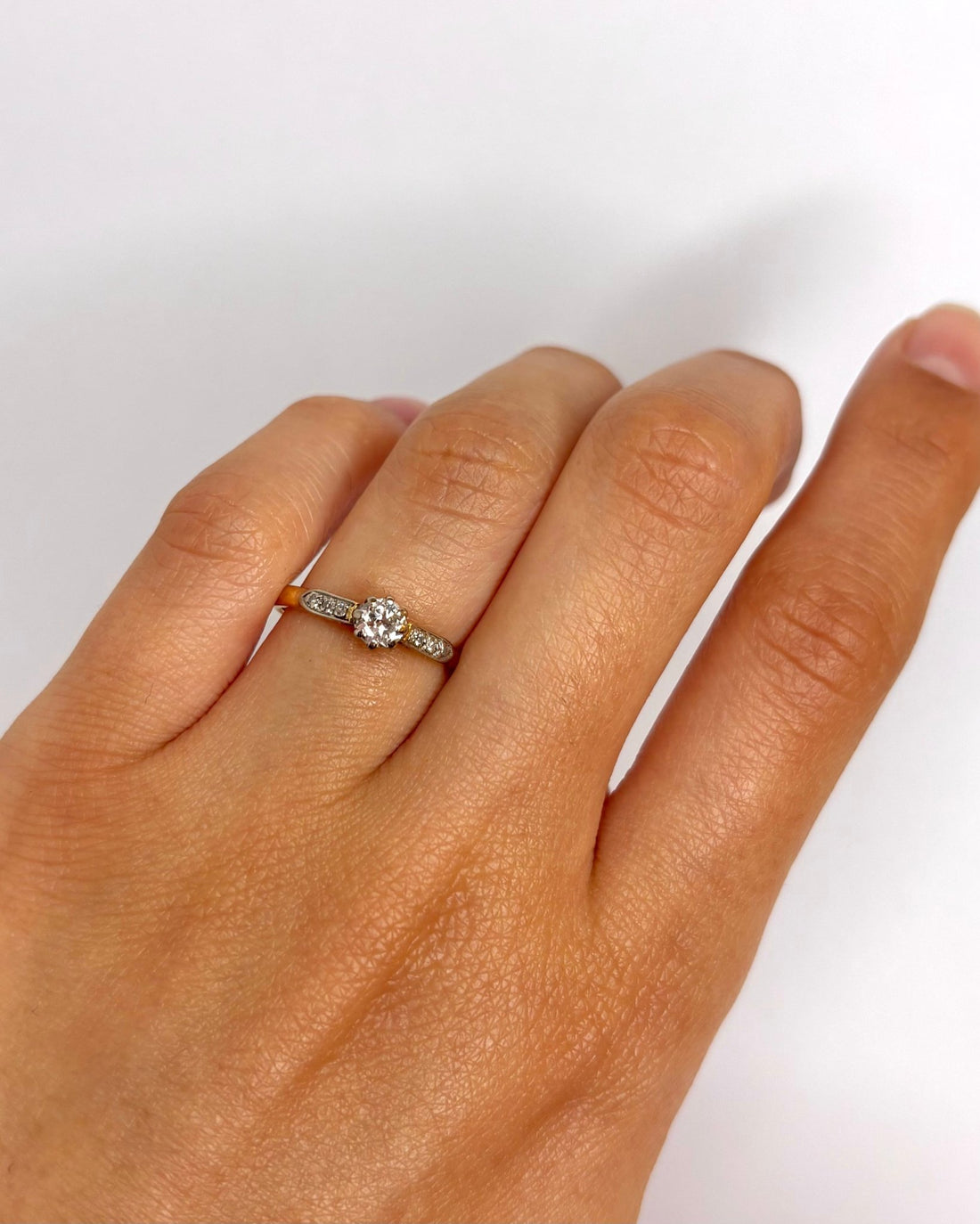 Bague Solitaire Diamants "Pétunia" - Elliade Paris