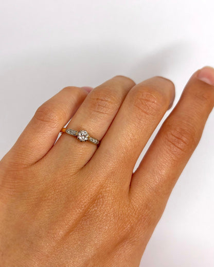 Bague Solitaire Diamants "Pétunia" - Elliade Paris