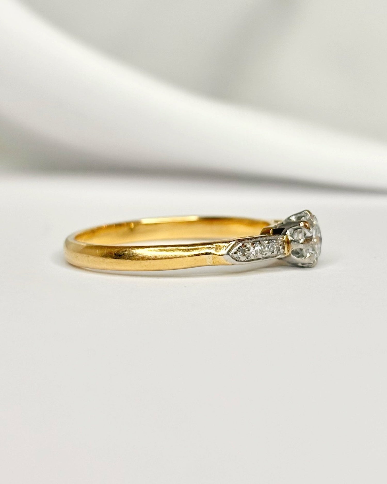 Bague Solitaire Diamants "Pétunia" - Elliade Paris